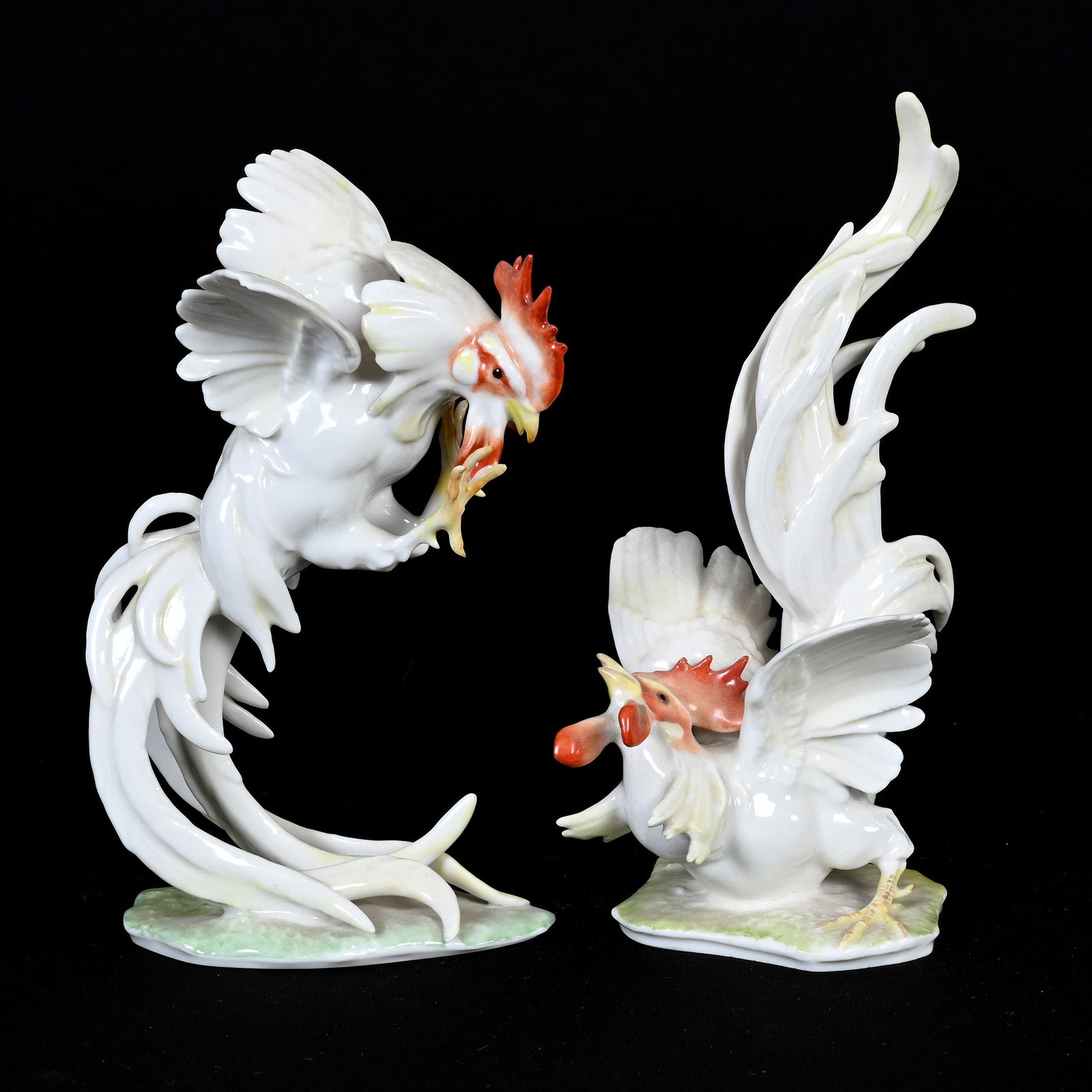 Pair Figurines Marked Hutschenreuther (1 of 3)