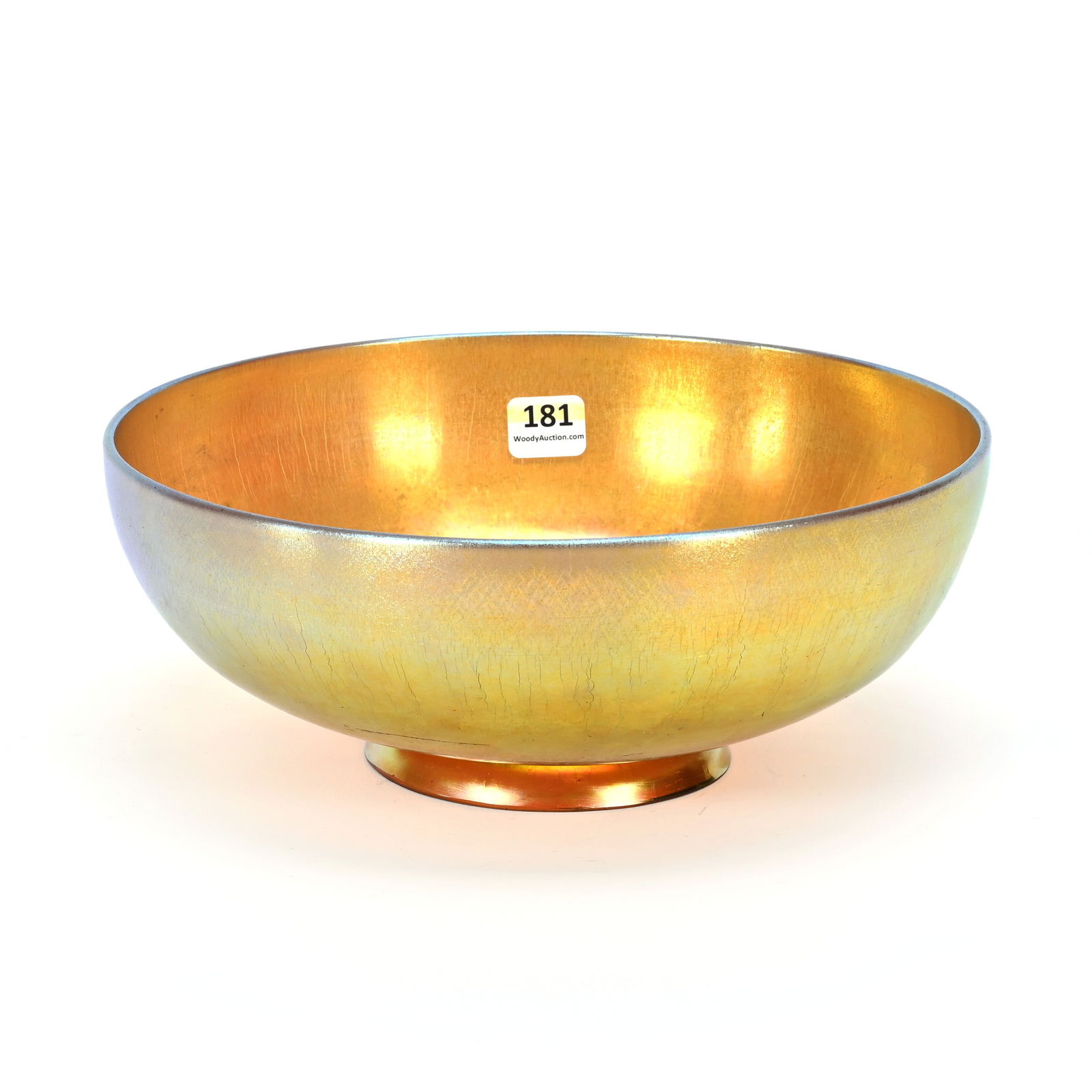 Footed Bowl Marked Steuben Aurene Art Glass (1 of 3)