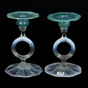 Pair Candlesticks Signed LCT-Favrile #1850