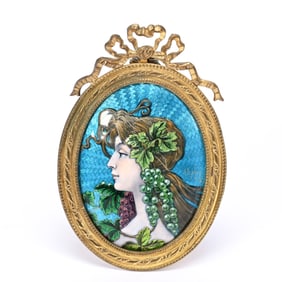 Portrait, French Enamel