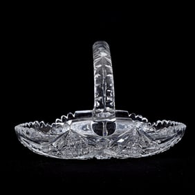 Basket, American Brilliant Cut Glass