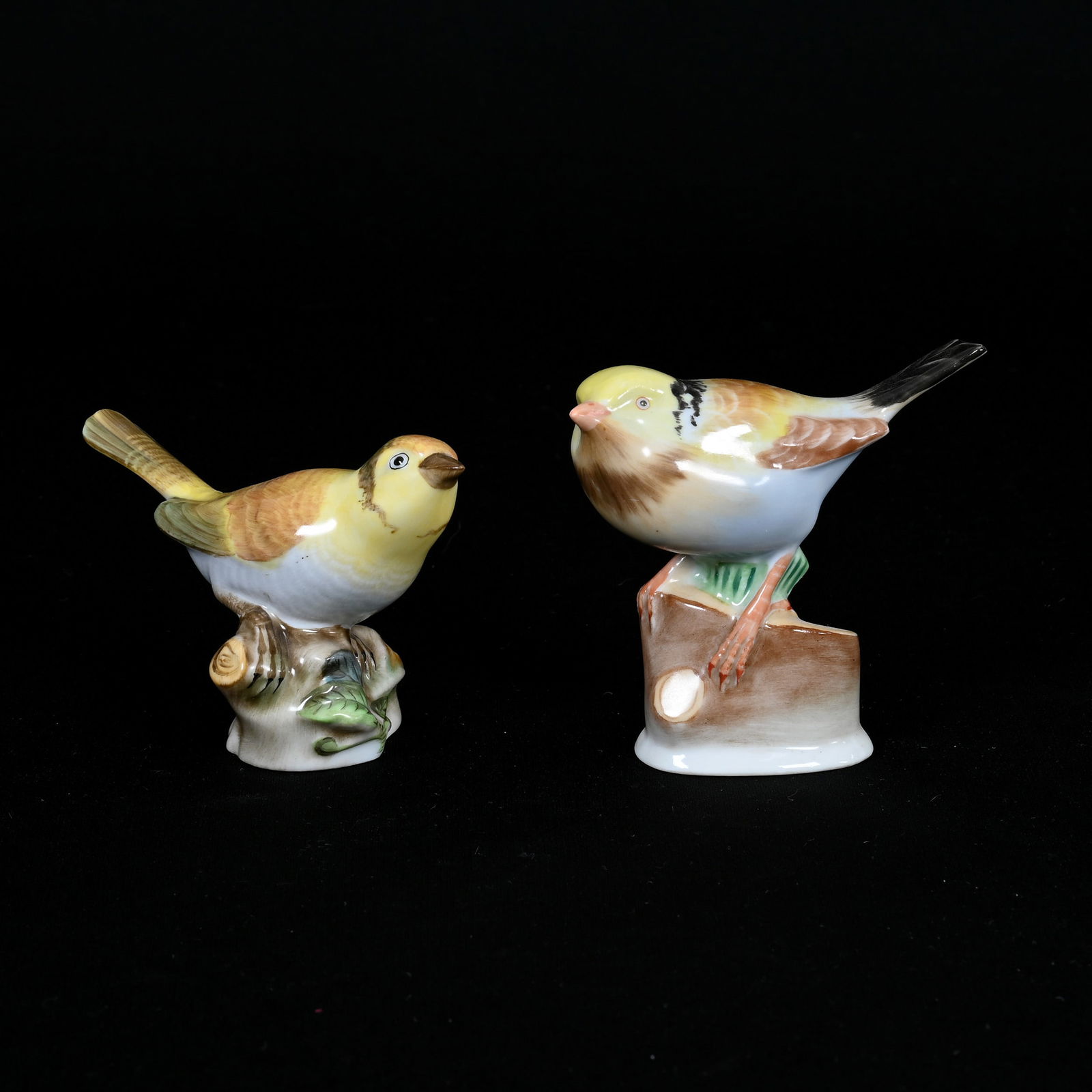 (2) Figurines Marked Herend Porcelain (1 of 3)