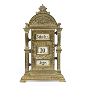 Brass Mechanical Calendar
