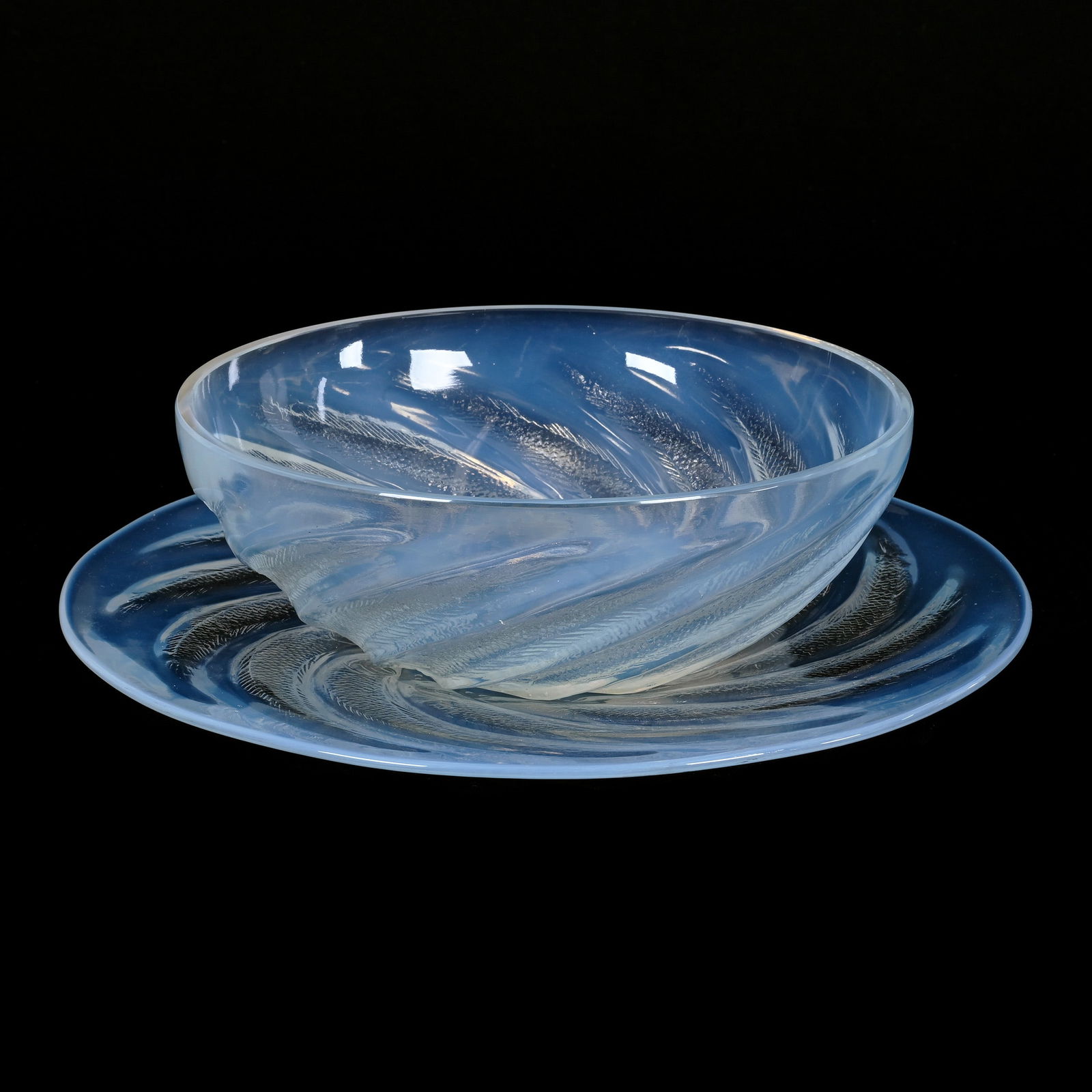 Salad Bowl/Underplate Marked R. Lalique (1 of 5)