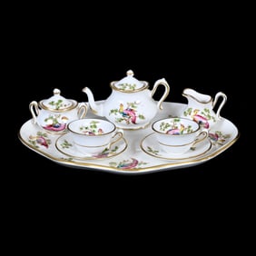 Miniature Tea Service, Crown Staffordshire Porcelain