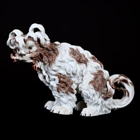Figurine, Bolognese Terrier, Meissen AR Mark