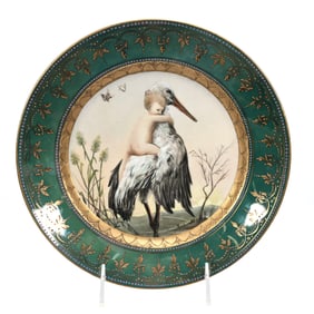 Plate, Crown Meissen Porcelain