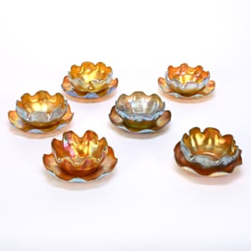 (6) Fingerbowls/Underplates Marked LCT