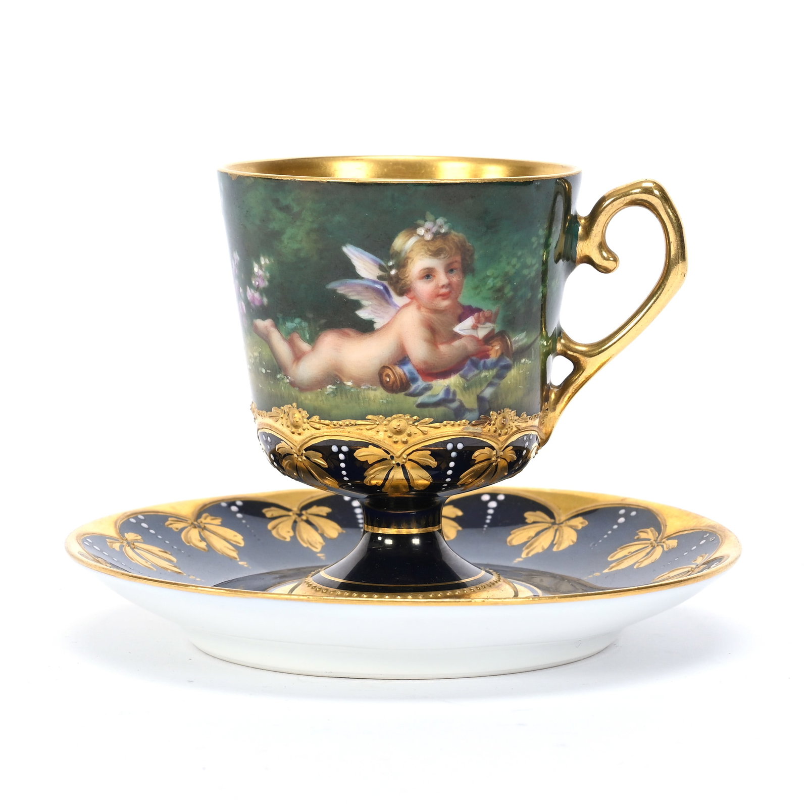 Demitasse Cup & Saucer Marked Beehive (1 of 3)