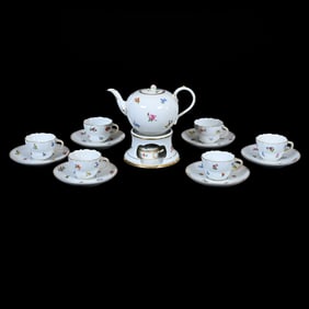 Tea Service, Meissen Blue Crossed Swords Mark