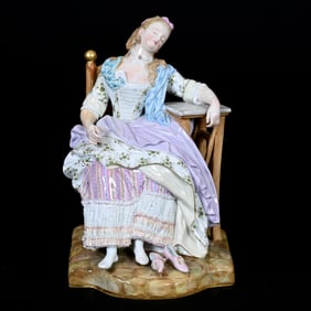 Figurine, Meissen Blue Crossed Swords Mark