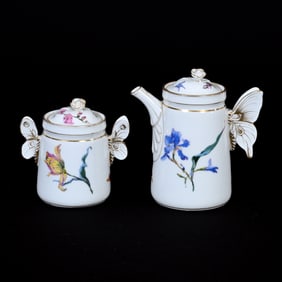 Childs Tea Pot & Sugar Marked H&C Limoges