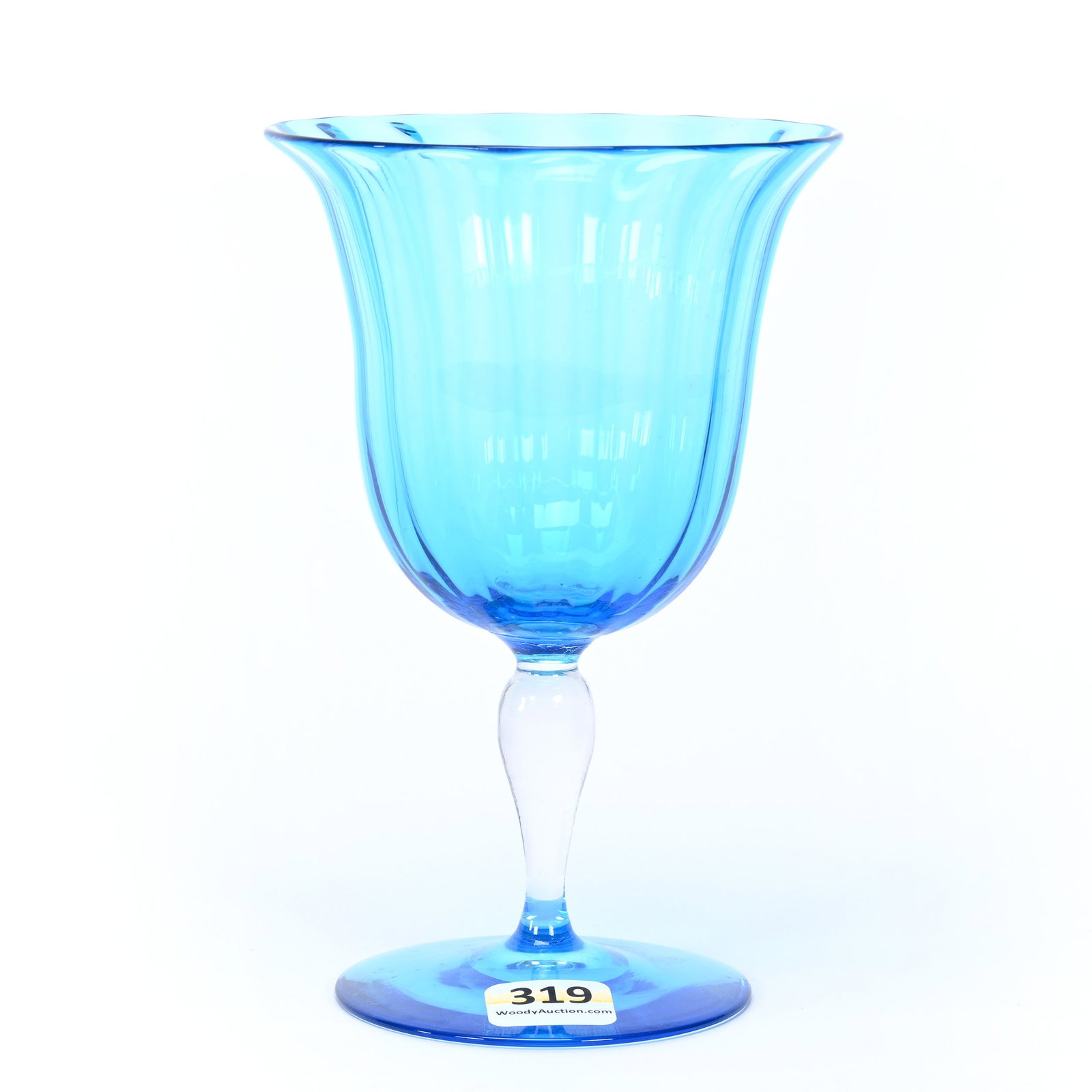 (1) Goblet Signed Steuben Art Glass (1 of 3)