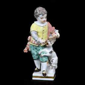 Figurine, Meissen Blue Crossed Swords Mark