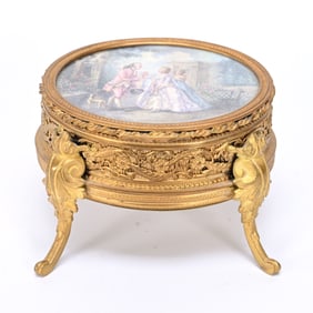 Oval Hinged Jewel Box