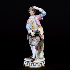 Figurine, Meissen Blue Crossed Swords Mark