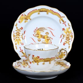 (7) Assorted Items, Meissen Blue Crossed Swords Mark