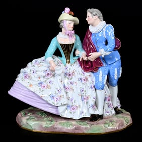 Figurine, Meissen Blue Crossed Swords Mark