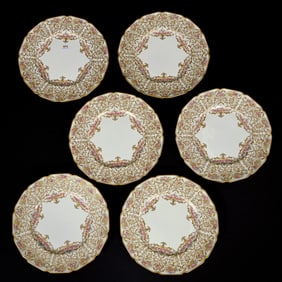 (6) Dinner Plates Marked Royal Doulton