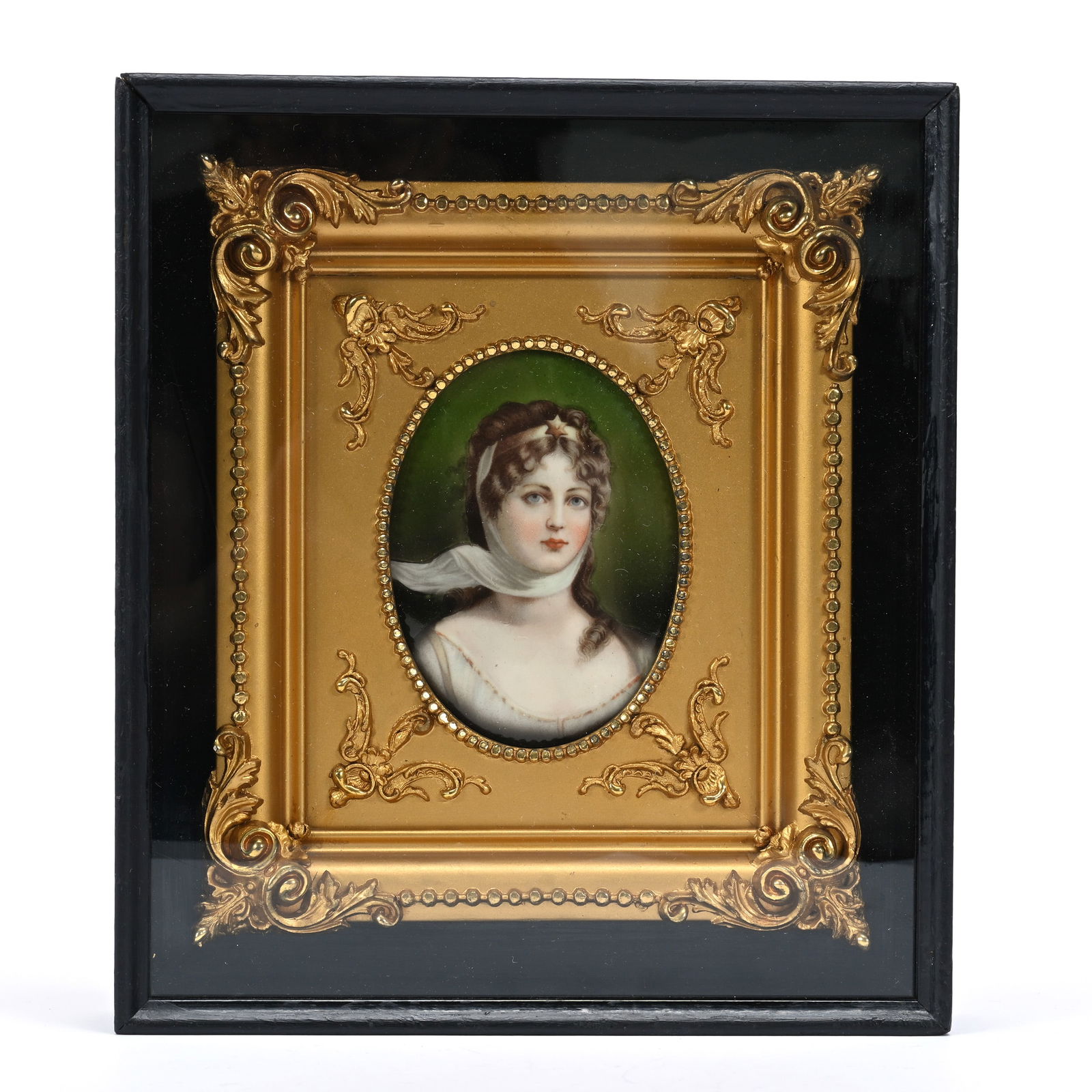 Oval Porcelain Plaque, Portrait Of Queen Louisa (1 of 2)