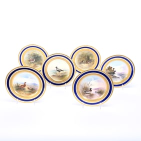 (6) Plates Marked Coalport Porcelain