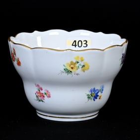 Bowl, Meissen Blue Crossed Swords Mark