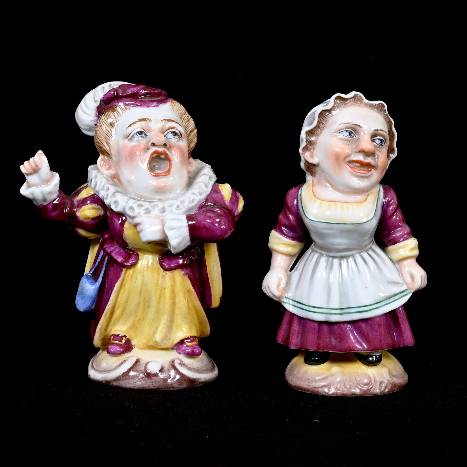 Pair Figurines Marked Capo-Di-Monte (1 of 3)