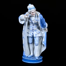 Figurine, French Porcelain, Green Anchor Mark