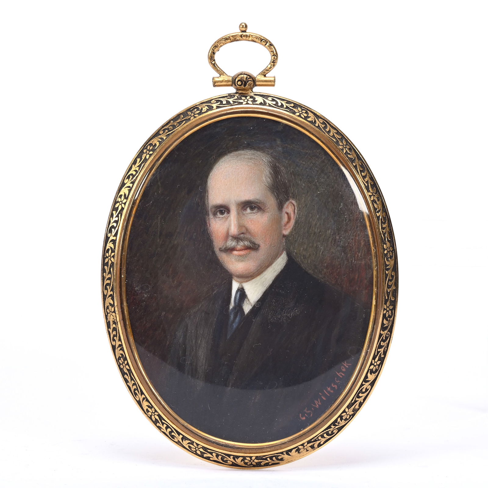 Hand Painted Portrait, Man In Suit (1 of 3)