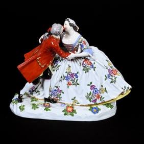 Figural Group, Meissen Blue Crossed Swords Mark