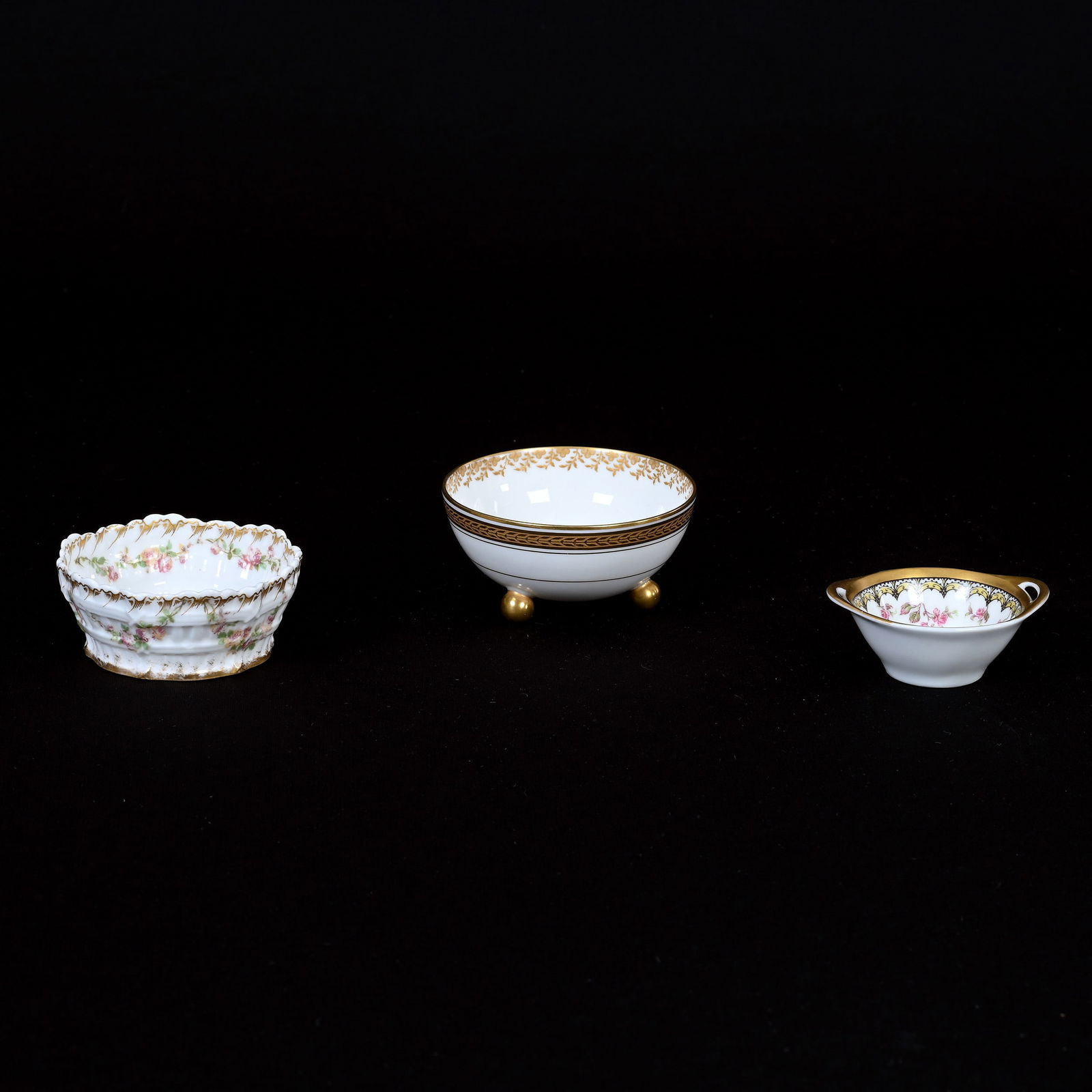 (3) Salt Dips Marked Haviland Limoges (1 of 3)