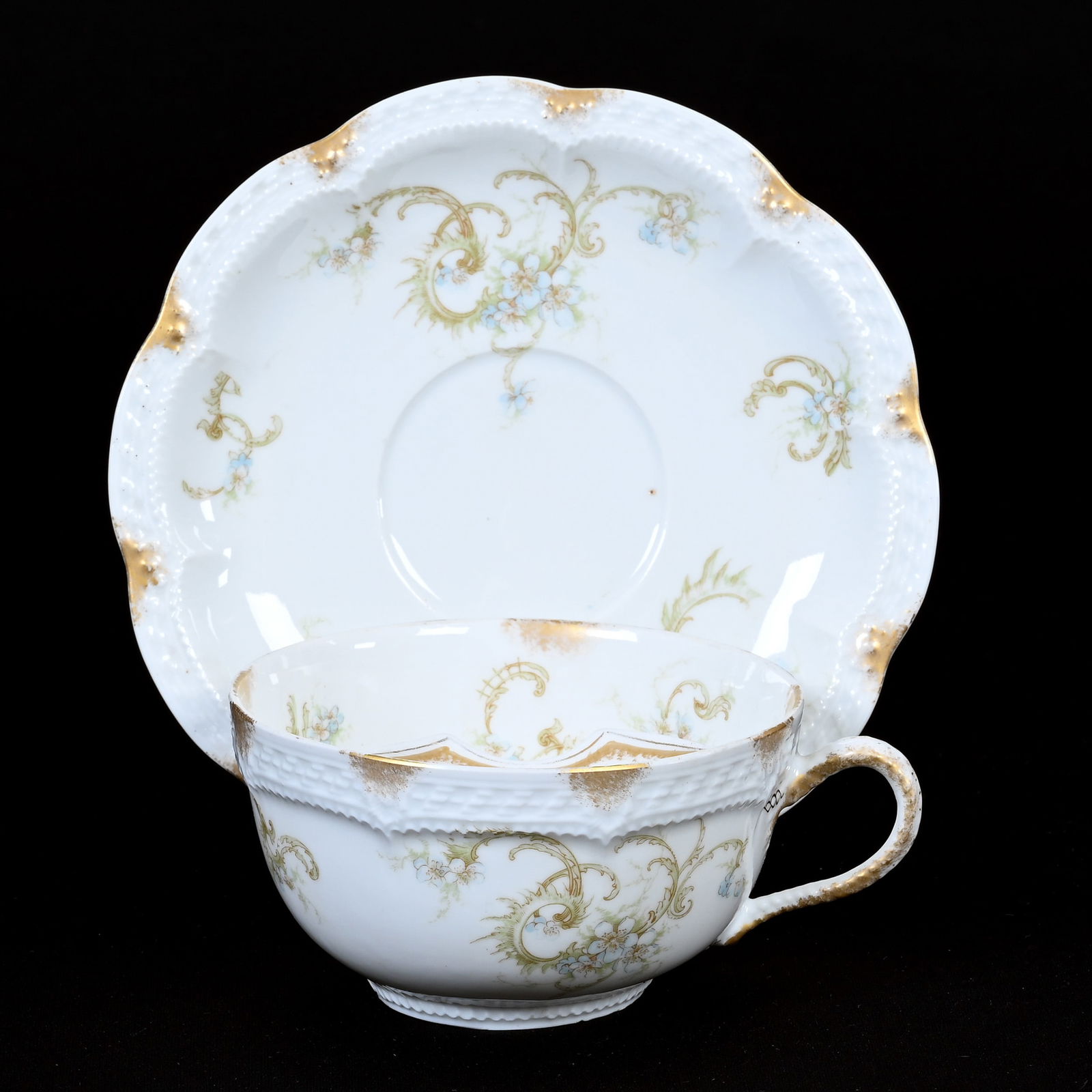 Mustache Cup/Saucer, H&C Limoges (1 of 4)