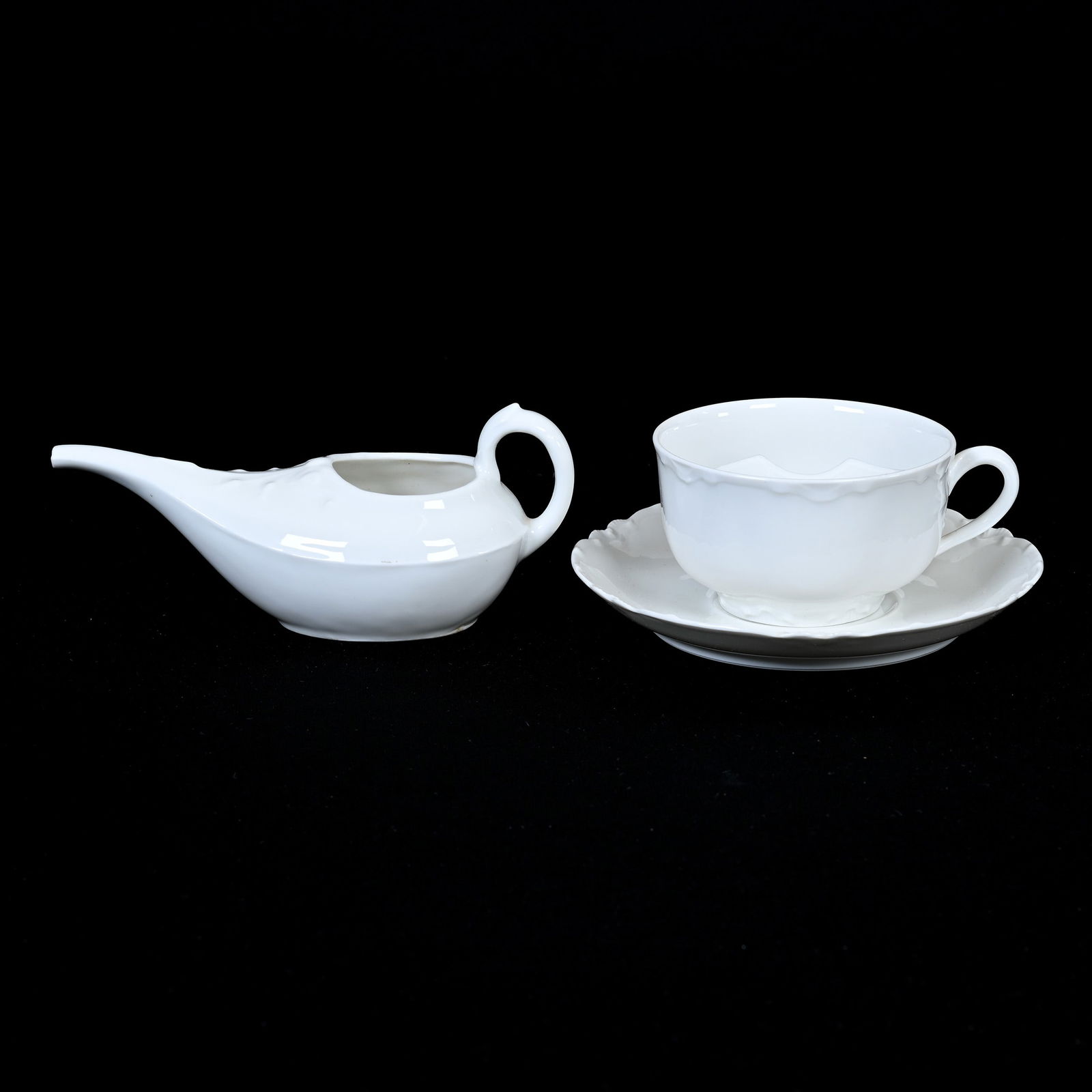 (2) Haviland Limoges Items, All White (1 of 3)