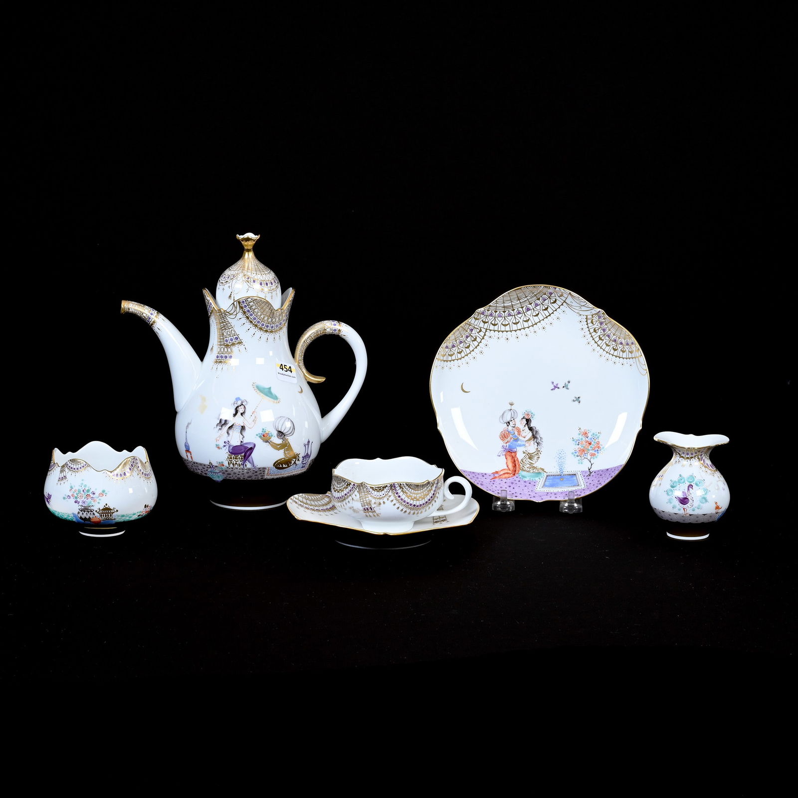 (6) Items, Meissen Blue Crossed Swords Mark (1 of 3)