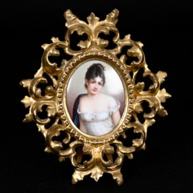 Oval Porcelain Plaque