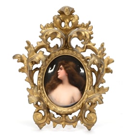 Oval Porcelain Plaque