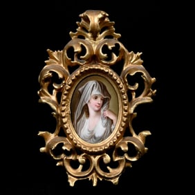 Oval Porcelain Plaque