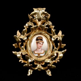 Oval Porcelain Plaque