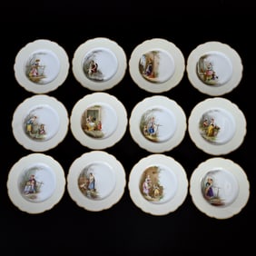 (12) Plates Marked H&C Limoges