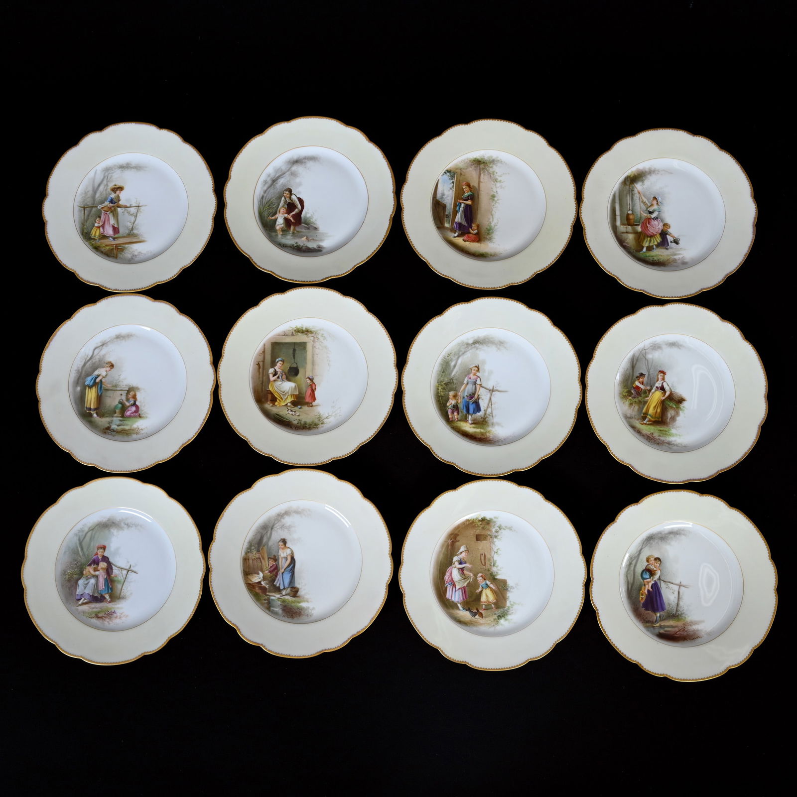 (12) Plates Marked H&C Limoges (1 of 3)