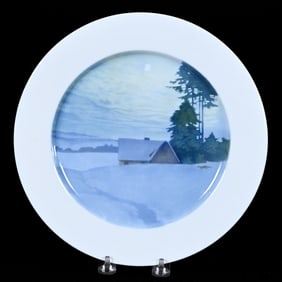 Plate, Meissen Blue Crossed Swords Mark