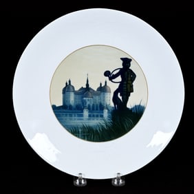 Plate, Meissen Blue Crossed Swords Mark