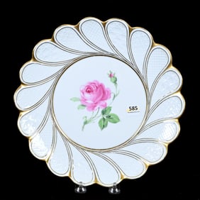 Plate, Meissen Blue Crossed Swords Mark