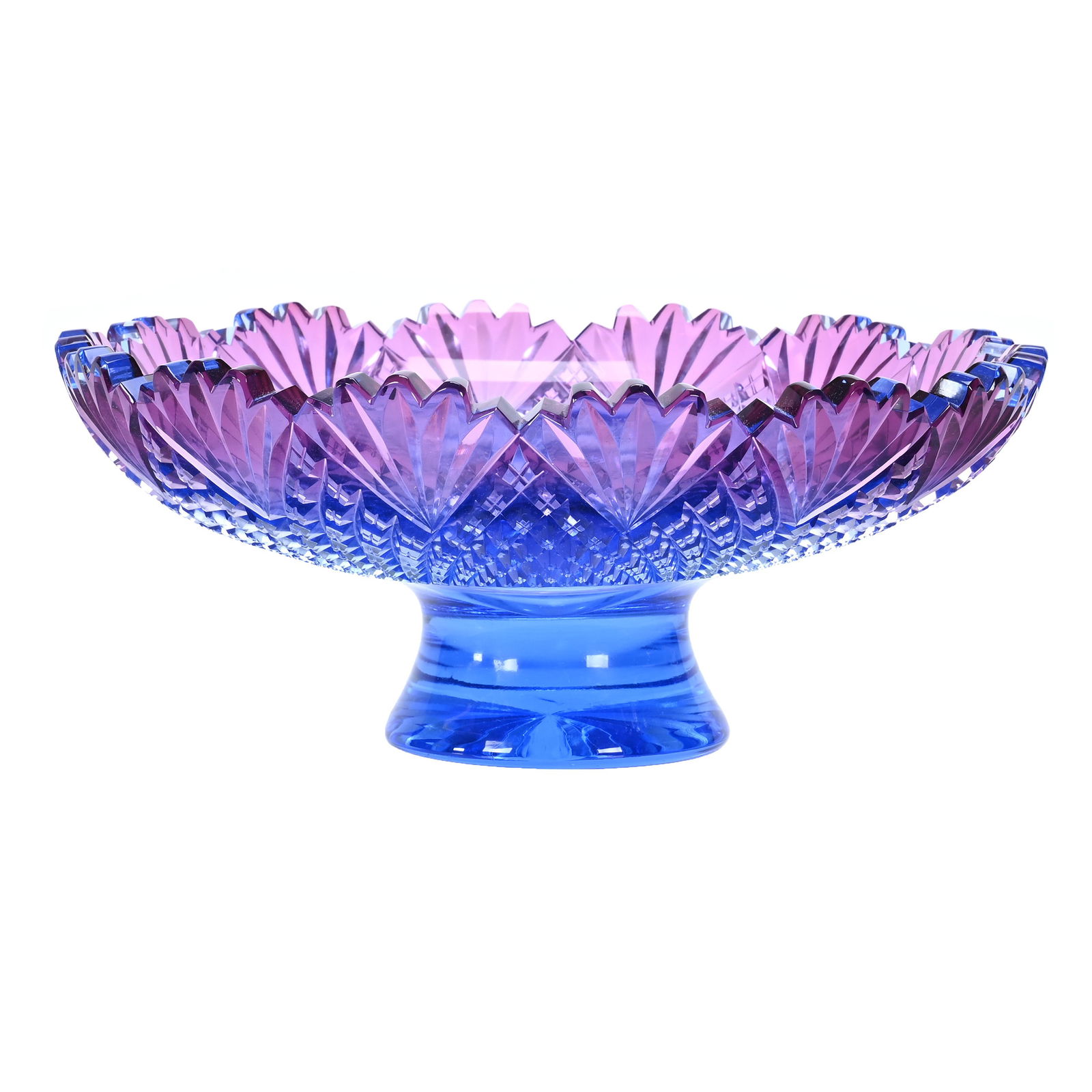Pedestal Bowl, Alexandrite Colored Art Glass (1 of 3)