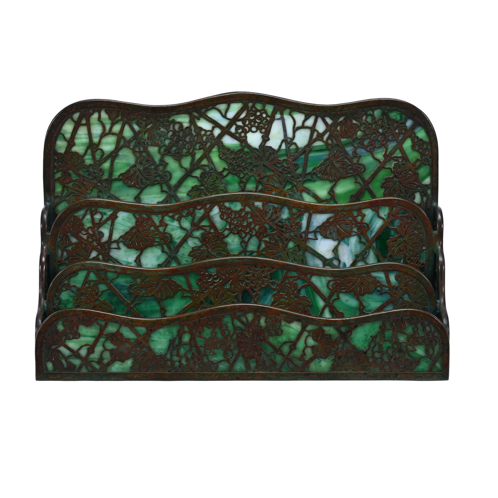 Paper Rack, Three Tier, Marked Tiffany Studios (1 of 4)