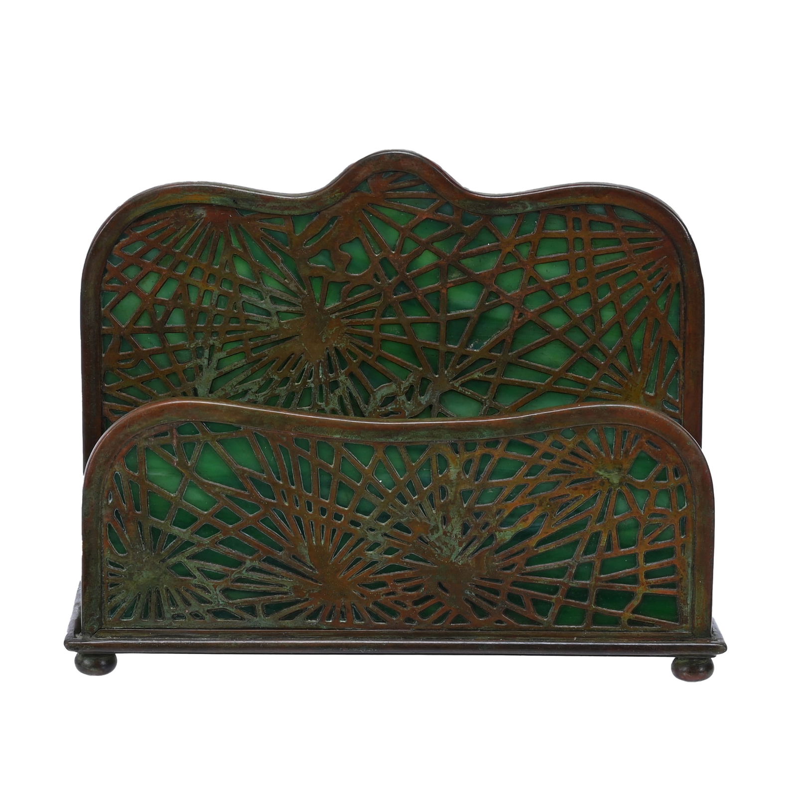Letter Rack Marked Tiffany Studios #1019 (1 of 4)