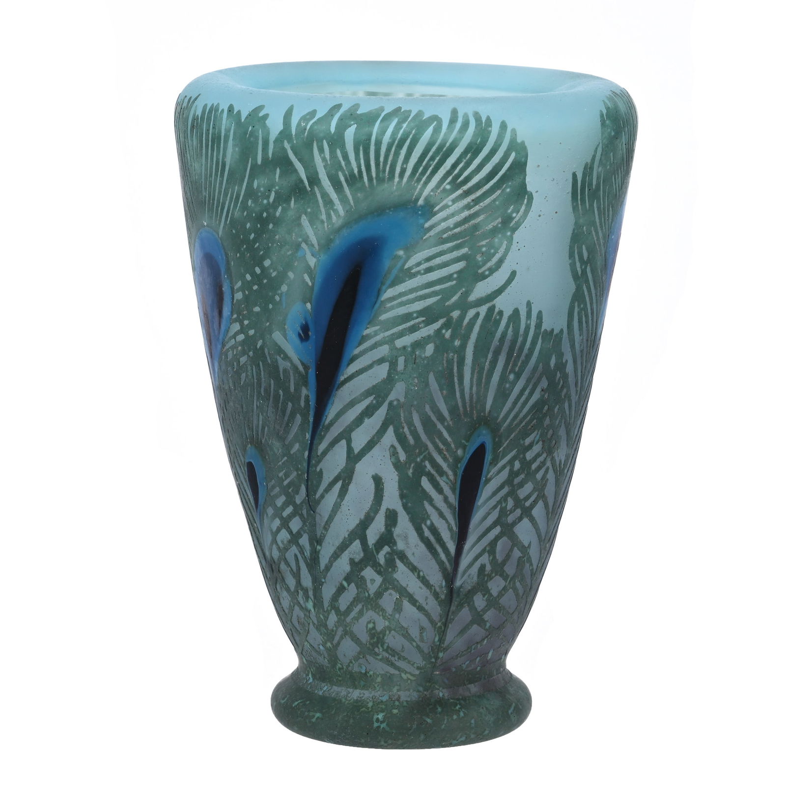 Vase Signed Daum Nancy French Cameo Marquetry (1 of 4)