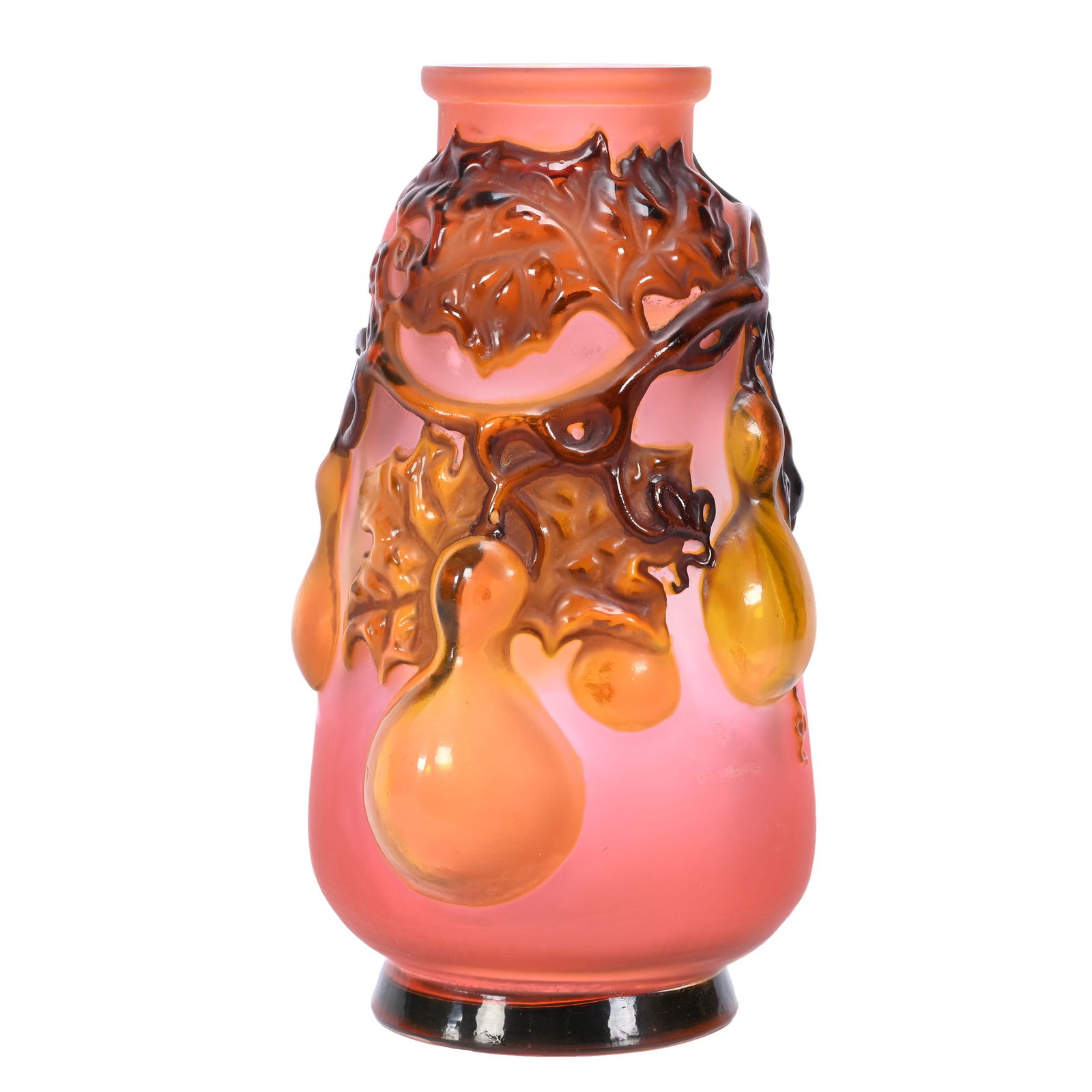 Vase Signed Galle Souffle French Cameo Art Glass (1 of 4)