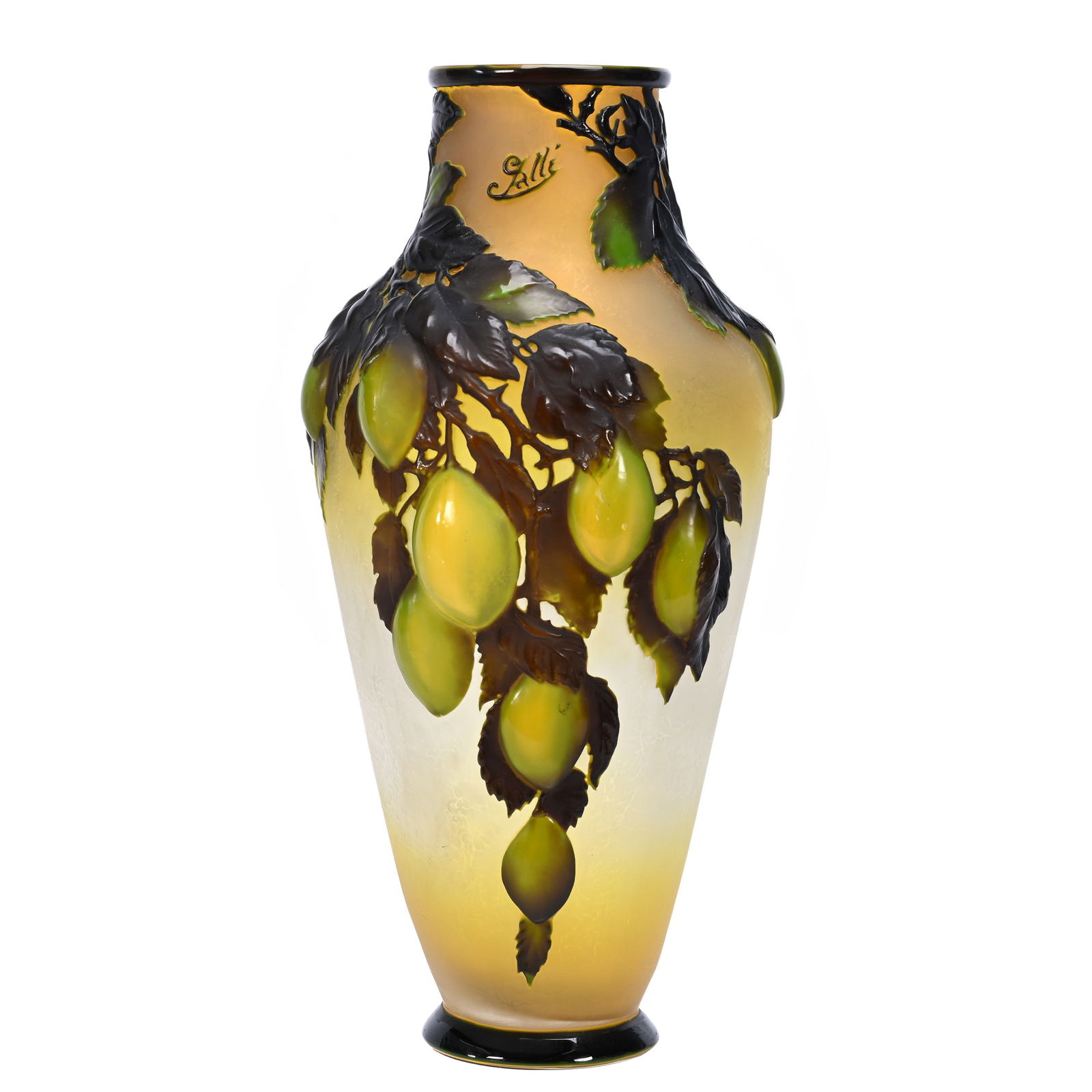 Vase Signed Galle Souffle French Cameo Art Glass (1 of 4)