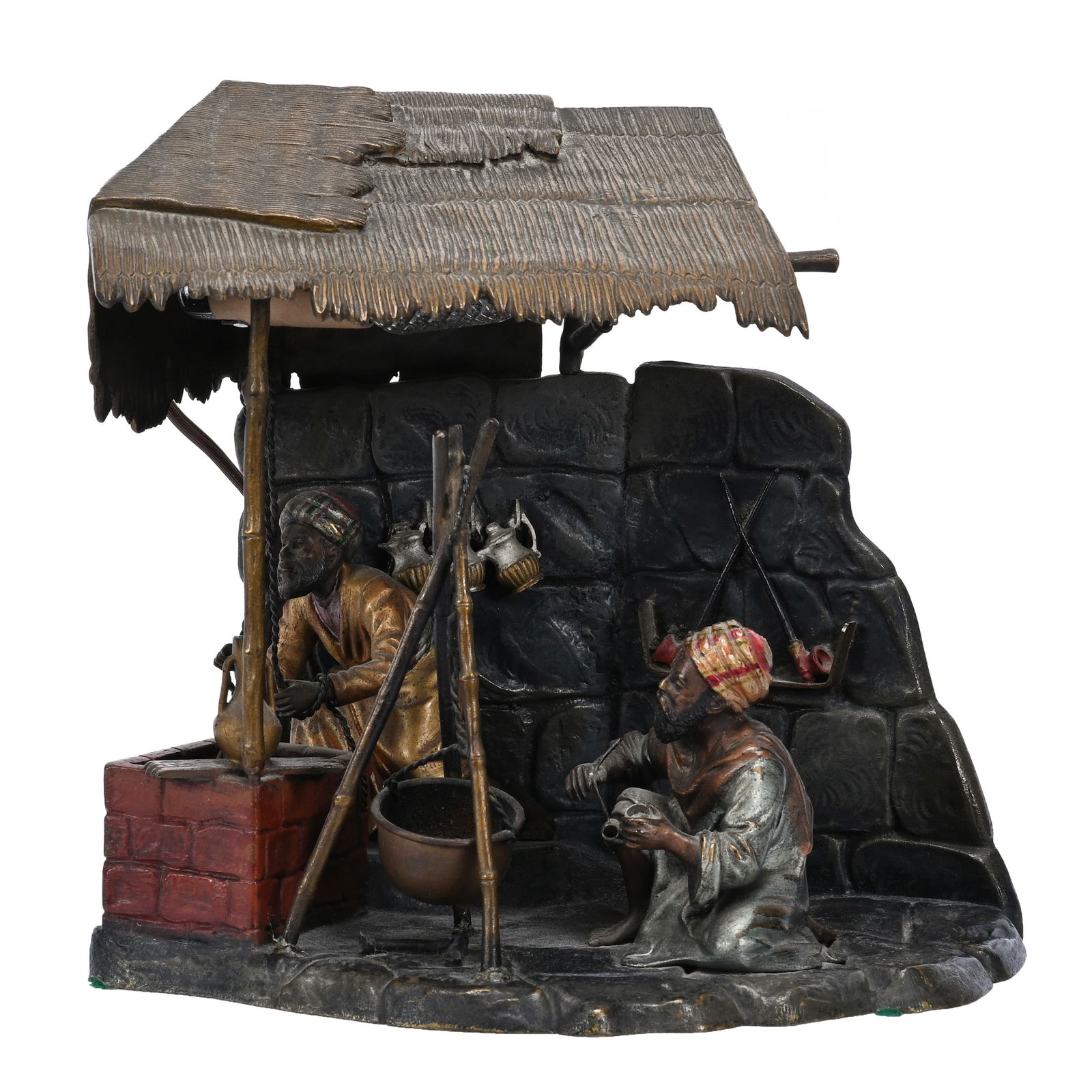 Bronze Lamp Marked "Made In Austria" (1 of 5)